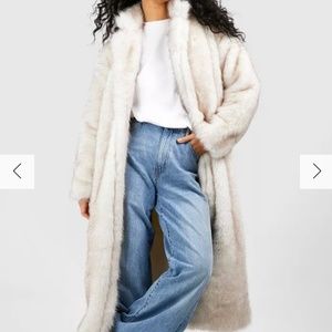 Boohoo fur coat